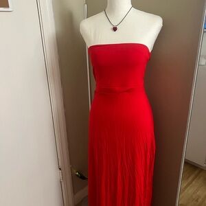 Old Navy Strapless Red Dress